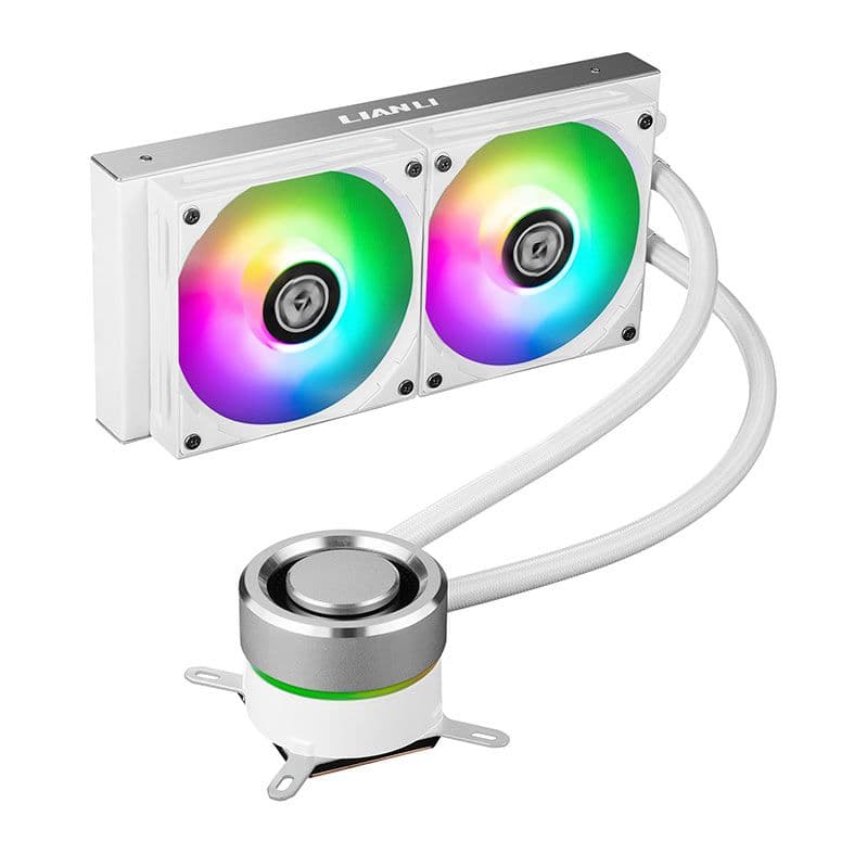 Water Cooler Lian Li Galahad AIO 240 RGB 240mm RGB Water Cooler Lian Li Galahad AIO 240 RGB 240mm RGB Branco - GA-240A