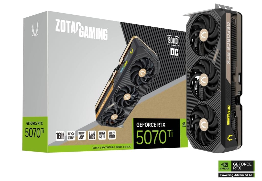 RTX 5070 Ti ZOTAC RTX 5070 Ti Solid OC