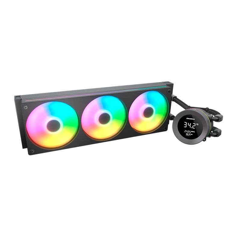 Water Cooler Cougar Poseidon Vistek 360mm ARGB Preto - 3MPVA360.0001
