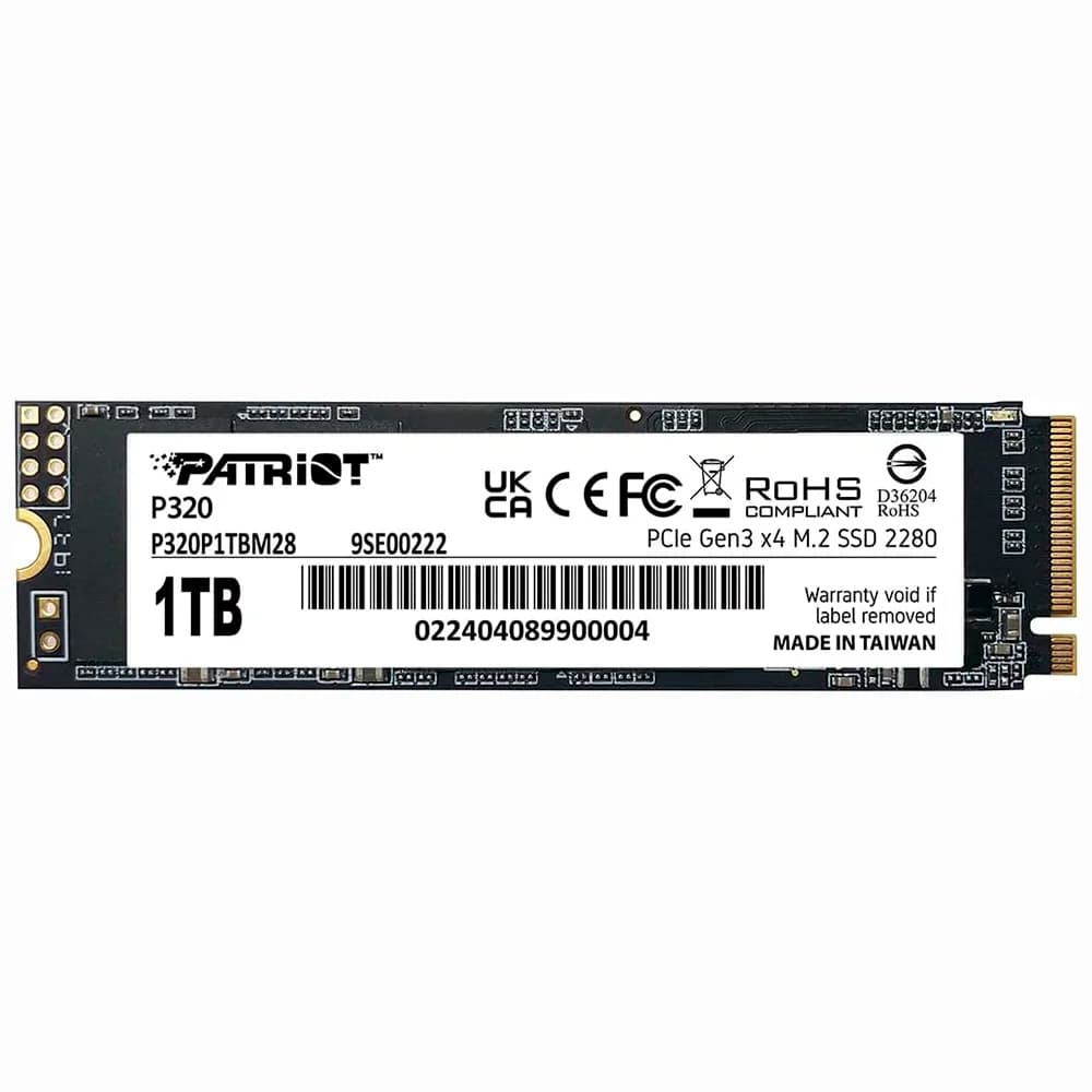 Patriot P320 1TB SSD NVMe Gen 3 - P320P1TBM28 Patriot P320 1TB SSD NVMe Gen 3 - P320P1TBM28