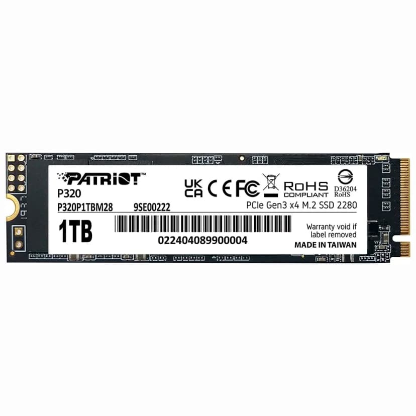 Patriot P320 1TB SSD NVMe Gen 3 - P320P1TBM28