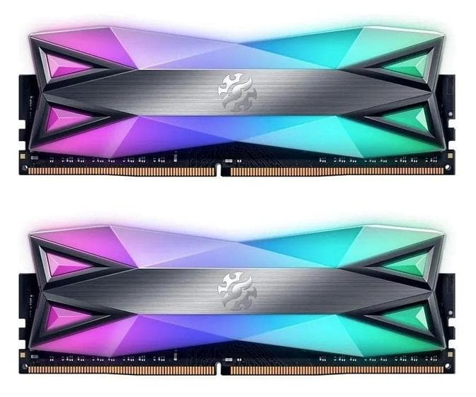 ADATA XPG Spectrix D60G RGB 16GB (2x8GB) DDR4 4133MHz CL19 Cinza - AX4U41338G19J-DT60