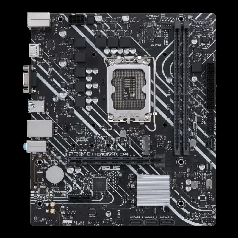ASUS PRIME H610M-K D4 LGA1700 Micro-ATX DDR4 ASUS PRIME H610M-K D4 LGA1700 Micro-ATX DDR4
