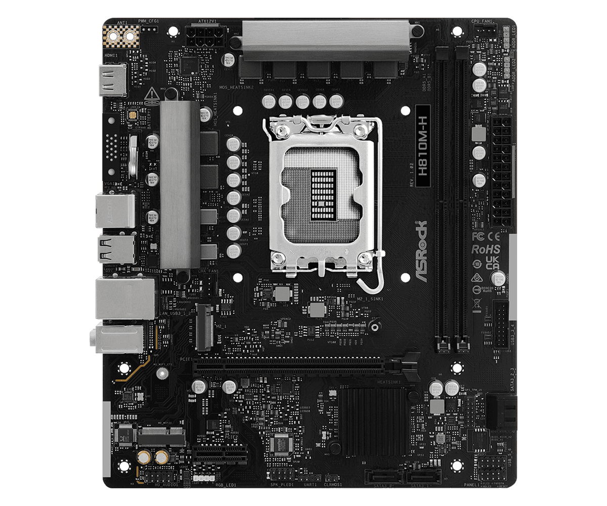 ASRock H810M-H LGA1851 Micro-ATX DDR5 ASRock H810M-H LGA1851 Micro-ATX DDR5