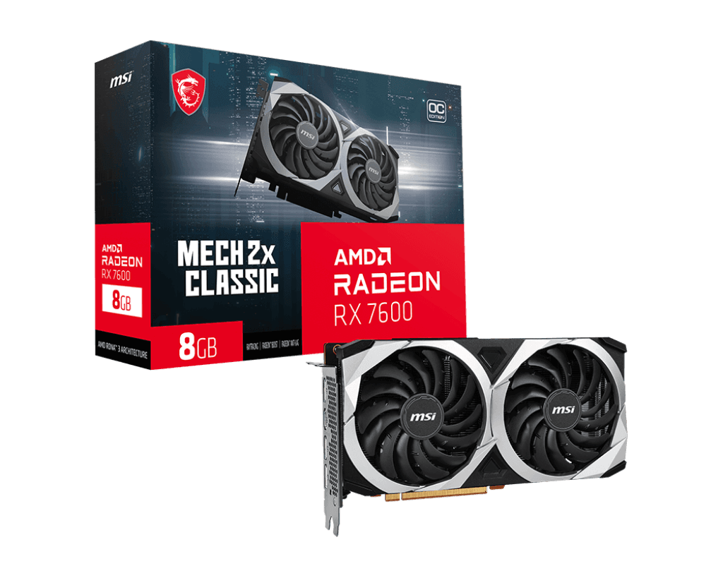 RX 7600 MSI RX 7600 Mech X2