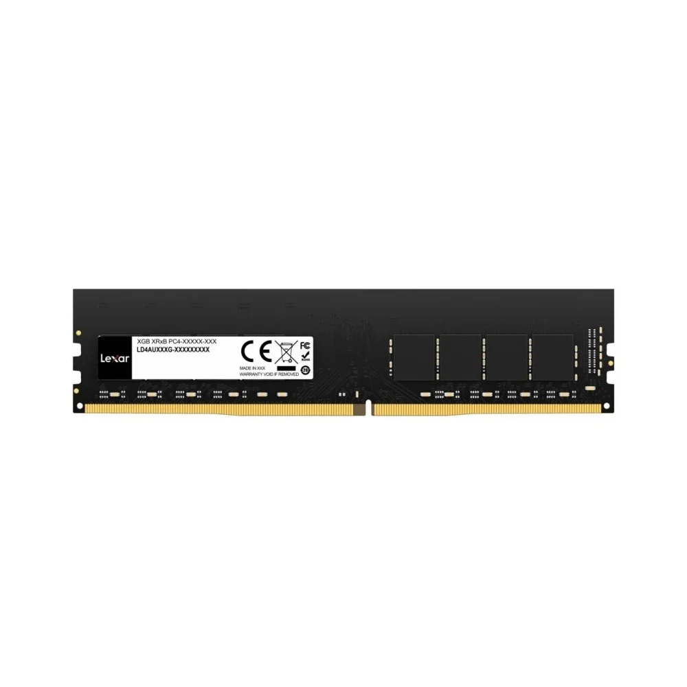 Lexar 8GB DDR4 Lexar 8GB (1x8GB) DDR4 3200MHz CL22 Preto - LD4AU008G-B3200GSST