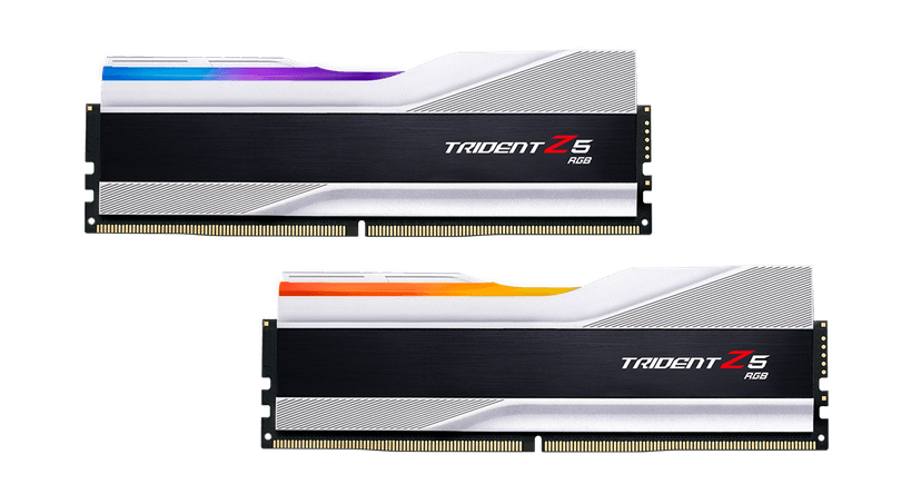 G.Skill Trident Z5 RGB 32GB (2x16GB) DDR5 6800MHz CL34 Prata - F5-6800J3445G16GX2-TZ5RS