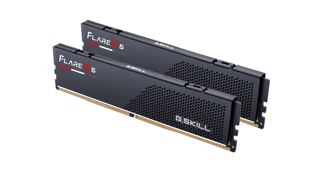 G.Skill Flare X5 32GB (2x16GB) DDR5 G.Skill Flare X5 32GB (2x16GB) DDR5 5600MHz CL30 Preto - F5-5600J3036D16GX2-FX5