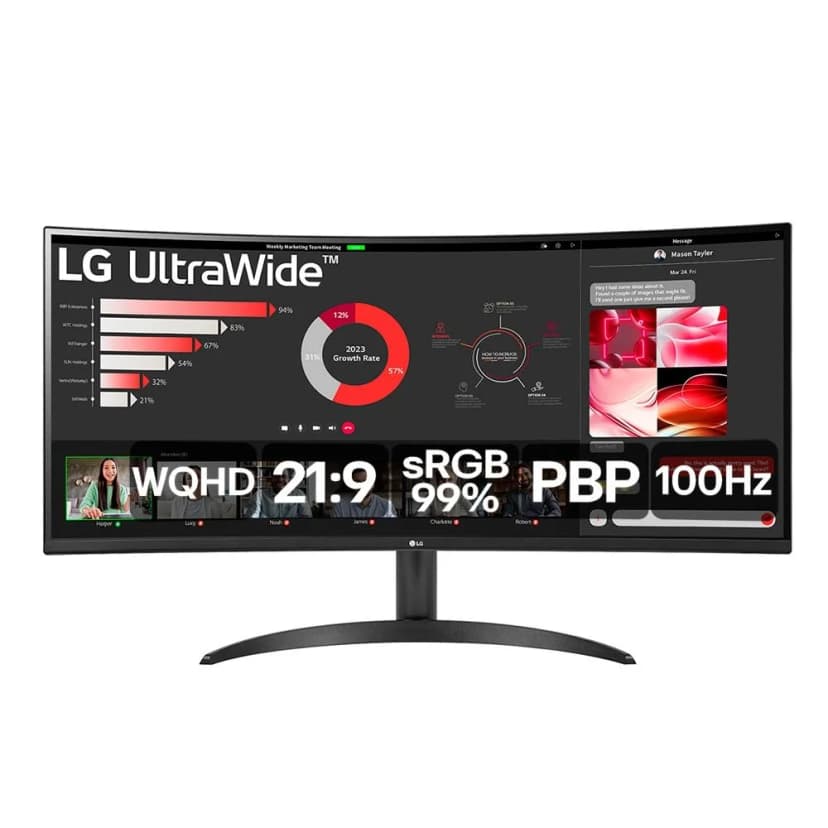 LG 34" WQHD 100Hz VA – 34WR50QC-B