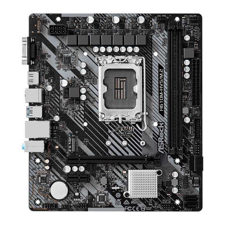 ASRock H610M-HVS/M.2 R2.0 LGA1700 Micro-ATX DDR4 ASRock H610M-HVS/M.2 R2.0 LGA1700 Micro-ATX DDR4