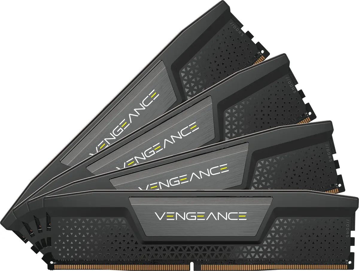 Corsair Vengeance 64GB (4x16GB) DDR5 Corsair Vengeance 64GB (4x16GB) DDR5 6400MHz CL32 Preto - CMK64GX5M4B6400C32