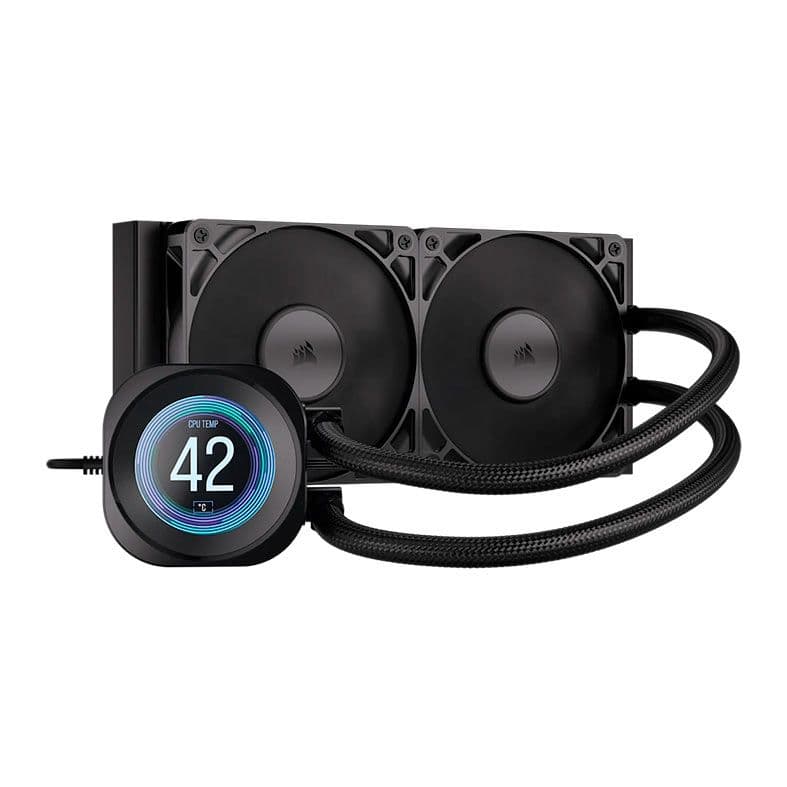 Water Cooler Corsair Nautilus 240 RS LCD 240mm Water Cooler Corsair Nautilus 240 RS LCD 240mm Preto - CW-9061031-WW