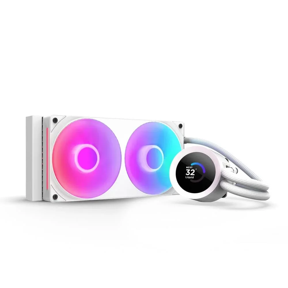 Water Cooler NZXT Kraken Plus 240 RGB 240mm RGB Water Cooler NZXT Kraken Plus 240 RGB 240mm RGB Branco - RL-KR240-W2