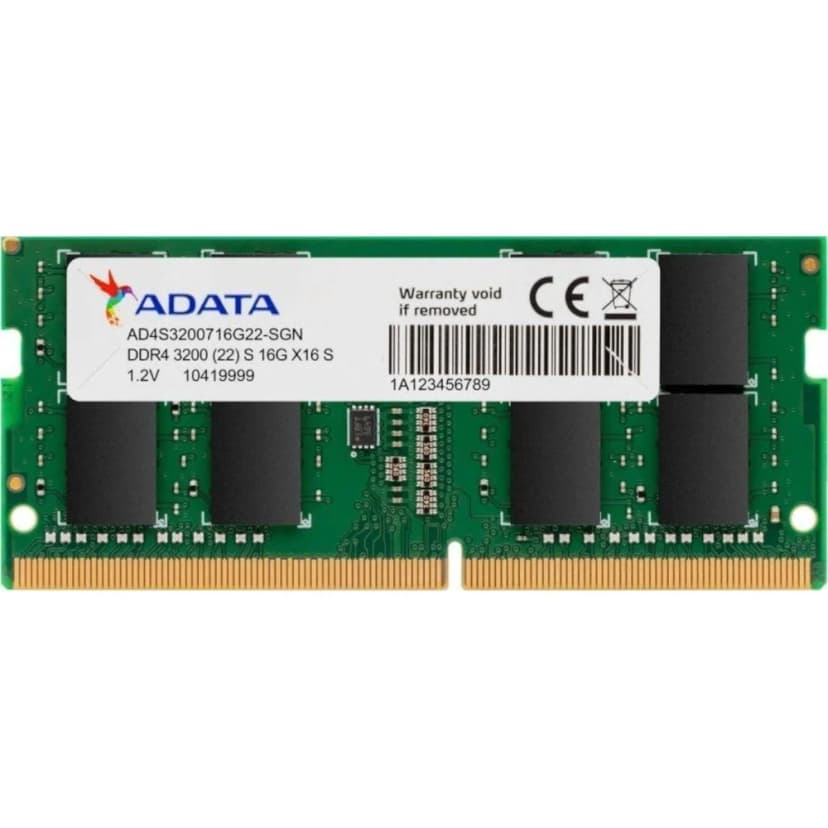 ADATA Premier 16GB (1x16GB) DDR4 SO-DIMM 3200MHz CL22 Verde - AD4S320016G22 SGN 5271