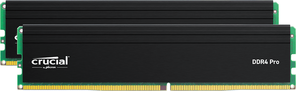 Crucial Pro 32GB (2x16GB) DDR4 Crucial Pro 32GB (2x16GB) DDR4 3200MHz CL22 Preto - CP2K16G4DFRA32A