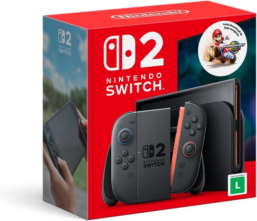 Nintendo Switch 2 (Preto) + 1 Jogo