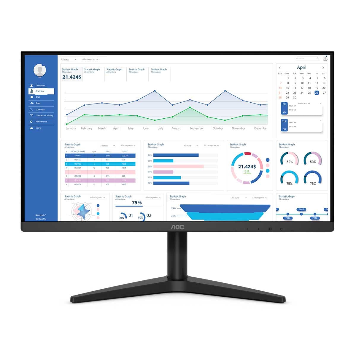 AOC B1 29.5" FHD 75Hz VA - 23B1HM5 AOC B1 29.5" FHD 75Hz VA - 23B1HM5