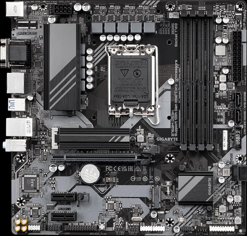 Gigabyte B760M DS3H LGA1700 Micro-ATX DDR5