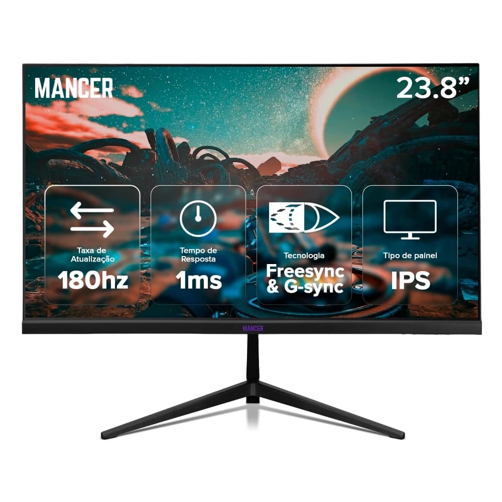 Mancer Valak 23.8" QHD 180Hz IPS - MCR-VKZ3HS-BL01 Mancer Valak 23.8" QHD 180Hz IPS - MCR-VKZ3HS-BL01