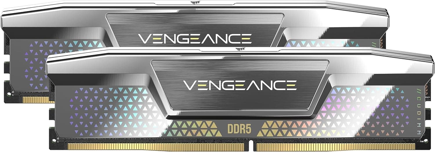 Corsair Vengeance CUDIMM 48GB DDR5 Corsair Vengeance CUDIMM 48GB (2x24GB) DDR5 8000MHz CL38 Prata - CMKC48GX5M2X8000C38