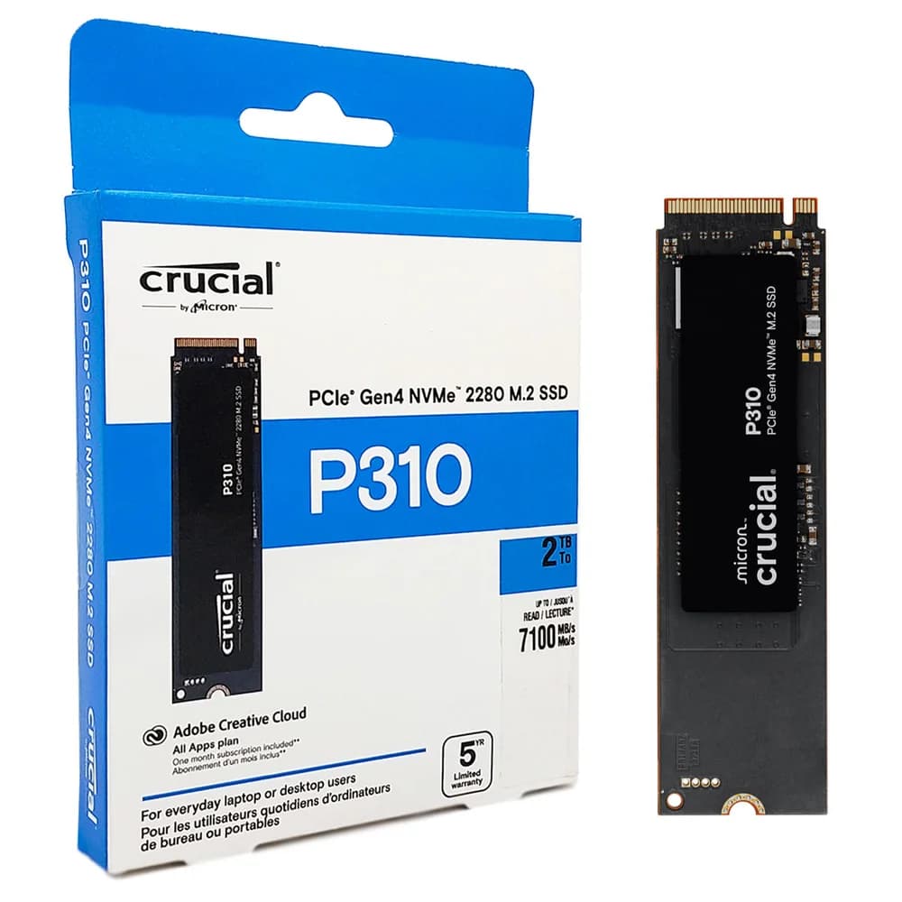 Crucial P310 2TB SSD NVMe Gen 4 - CT2000P310SSD8 Crucial P310 2TB SSD NVMe Gen 4 - CT2000P310SSD8
