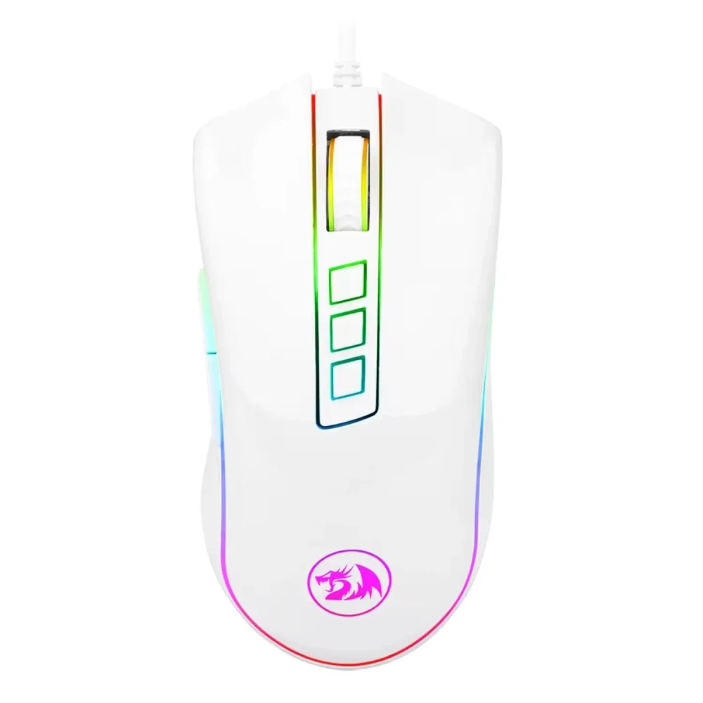 Redragon Cobra, Sensor PixArt PMW3325, 10000 DPI Redragon Cobra, Sensor PixArt PMW3325, 10000 DPI, Branco - M711W