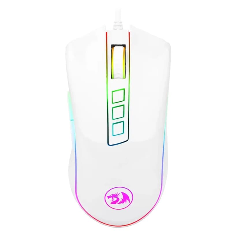Redragon Cobra, Sensor PixArt PMW3325, 10000 DPI, Branco - M711W