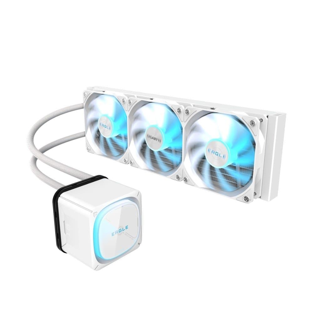 Water Cooler Gigabyte Eagle 360 Ice 360mm ARGB Water Cooler Gigabyte Eagle 360 Ice 360mm ARGB Branco - GP-GIGABYTE EAGLE 360I