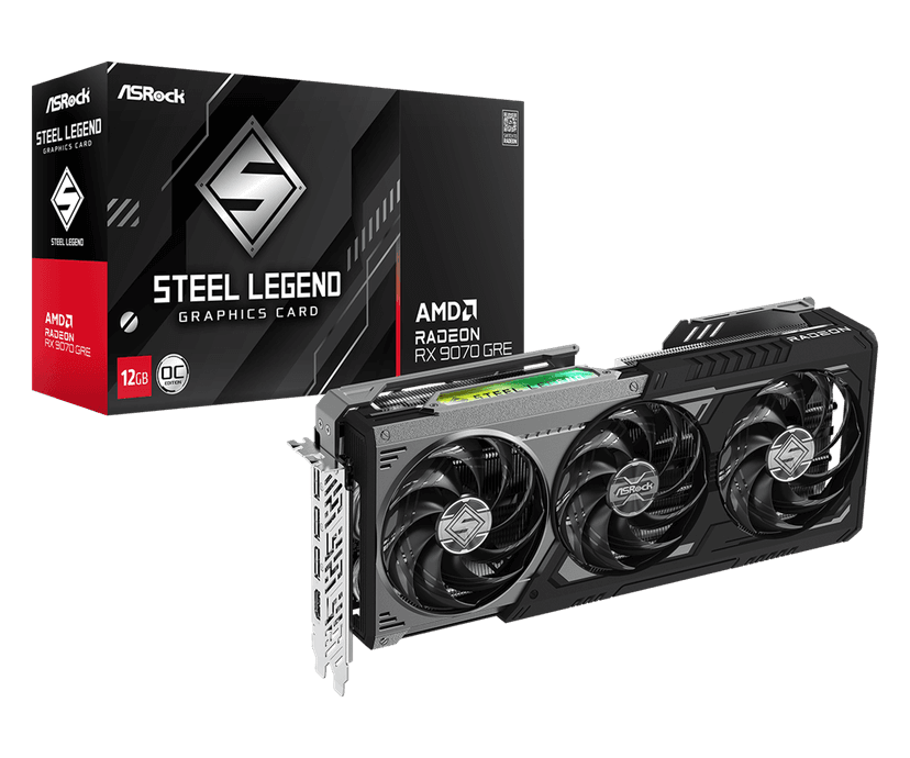 ASRock RX 9070 GRE Steel Legend Dark