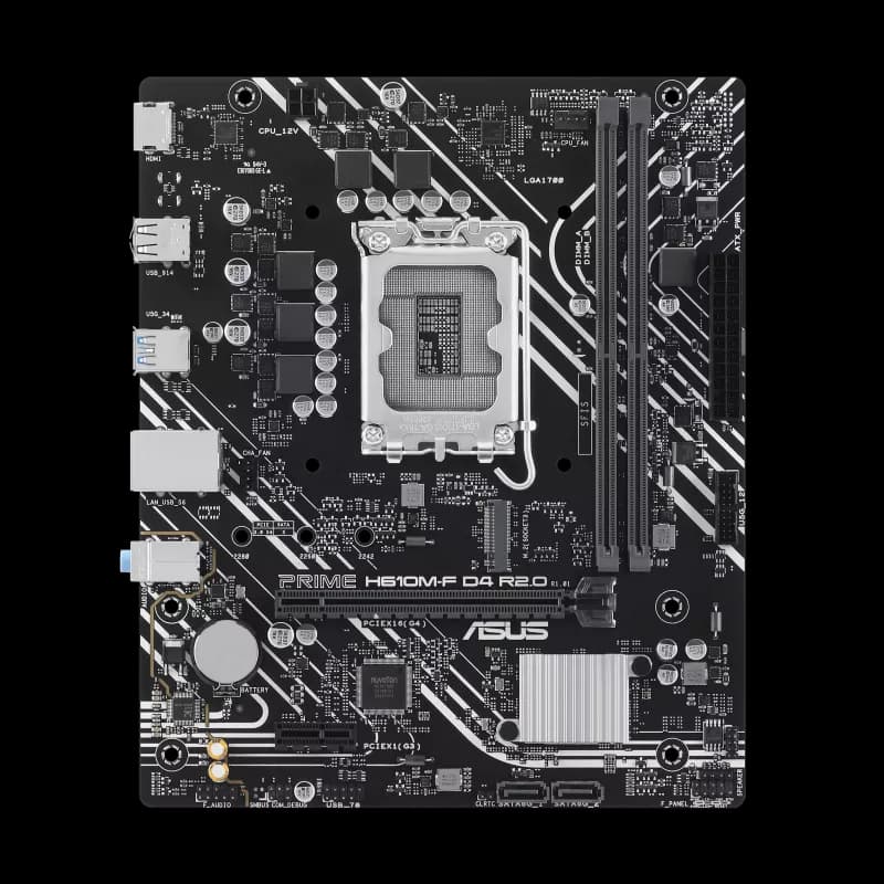 ASUS PRIME H610M-F D4 R2.0 LGA1700 Micro-ATX DDR4 ASUS PRIME H610M-F D4 R2.0 LGA1700 Micro-ATX DDR4