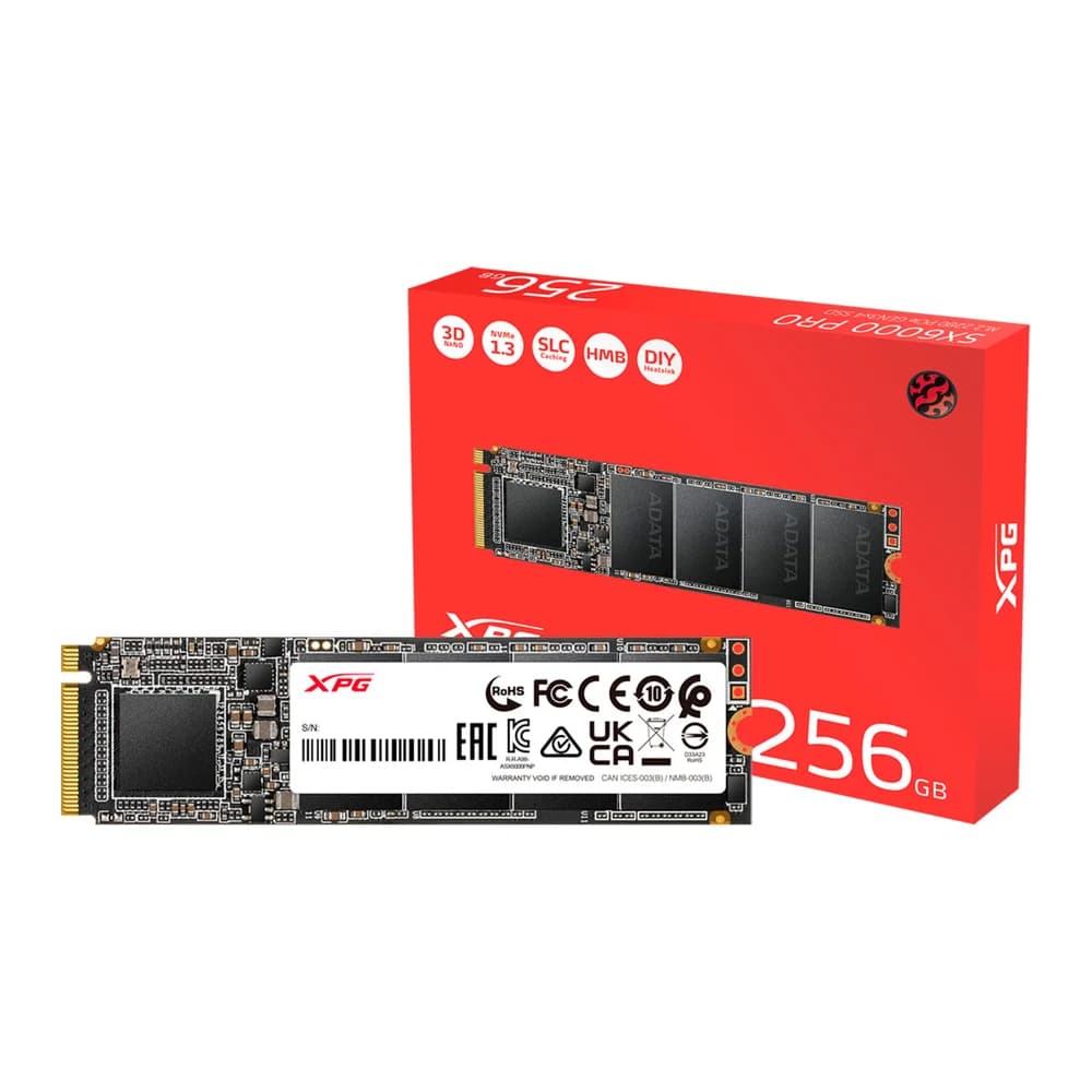 ADATA XPG SX6000 Lite 256GB SSD NVMe Gen 3 - ASX6000LNP-256GT-C Adata XPG SX6000 Lite 256GB SSD NVMe Gen 3 - ASX6000LNP-256GT-C