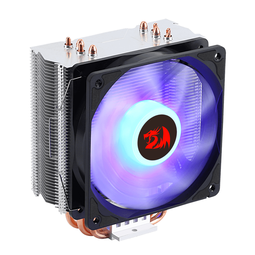 Air Cooler Redragon Buri Blue RGB Preto - CC-1055B