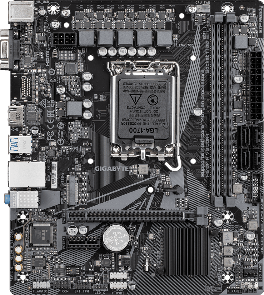 Gigabyte H610M H V3 DDR4 LGA1700 Micro-ATX DDR4 Gigabyte H610M H V3 DDR4 LGA1700 Micro-ATX DDR4