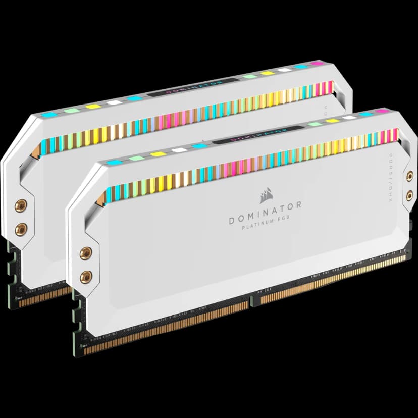 Corsair Dominator Platinum RGB 32GB (2x16GB) DDR5 6200MHz CL36 Branco - CMT32GX5M2X6200C36W