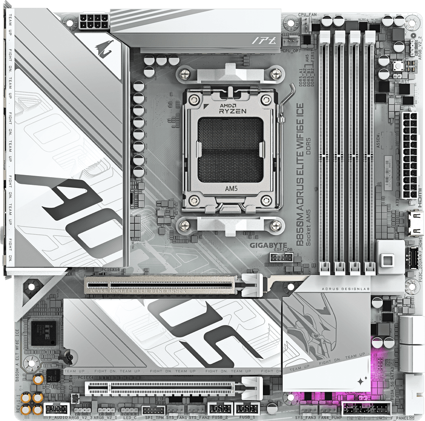 Gigabyte B850M AORUS Elite WIFI6E ICE AM5 Micro-ATX DDR5