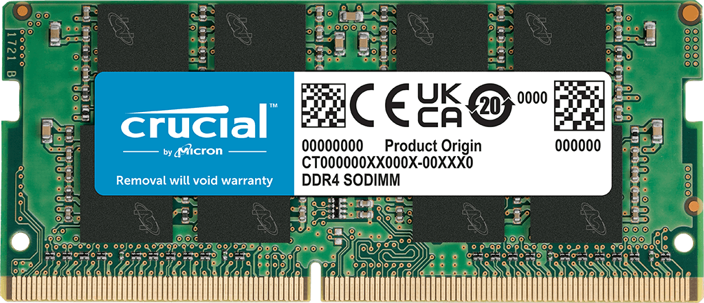 Crucial Basics 8GB (1x8GB) DDR4 SO-DIMM Crucial Basics 8GB (1x8GB) DDR4 SO-DIMM 2400MHz CL17 Verde - CT8G4SFS824A