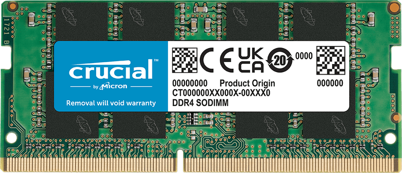 Crucial Basics 8GB (1x8GB) DDR4 SO-DIMM 2400MHz CL17 Verde - CT8G4SFS824A
