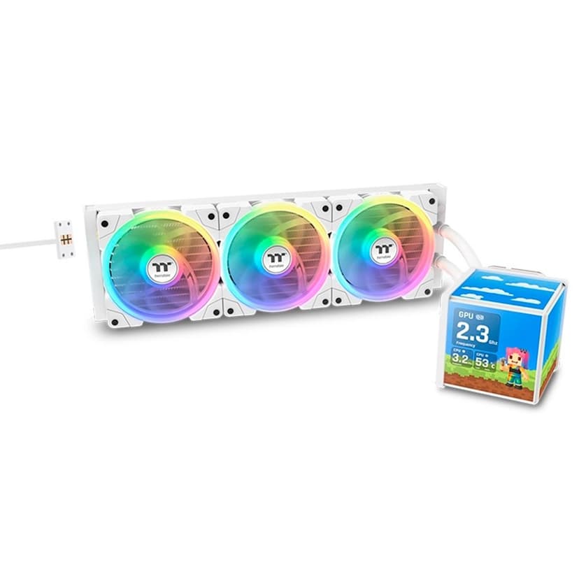 Water Cooler Thermaltake Minecube 360 Ultra ARGB Sync Snow Edition 360mm ARGB Branco - CL-W482-PL12SW-A