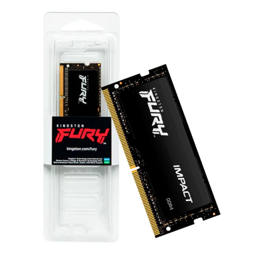 Kingston Fury Impact 32GB (1x32GB) DDR4 SO-DIMM 3200MHz CL20 Preto - KF432S20IB/32