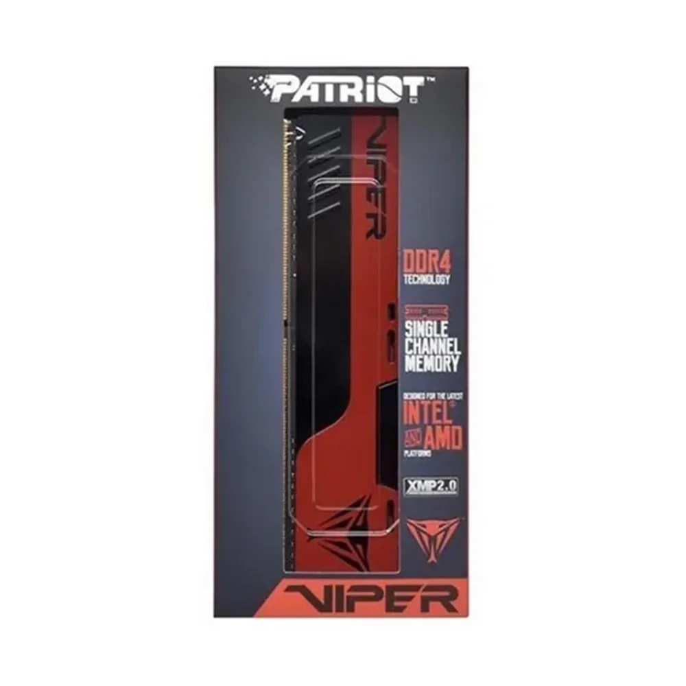 Patriot Viper Elite II 8GB (1x8GB) DDR4 2666MHz CL16 Preto, Vermelho - PVE248G266C6
