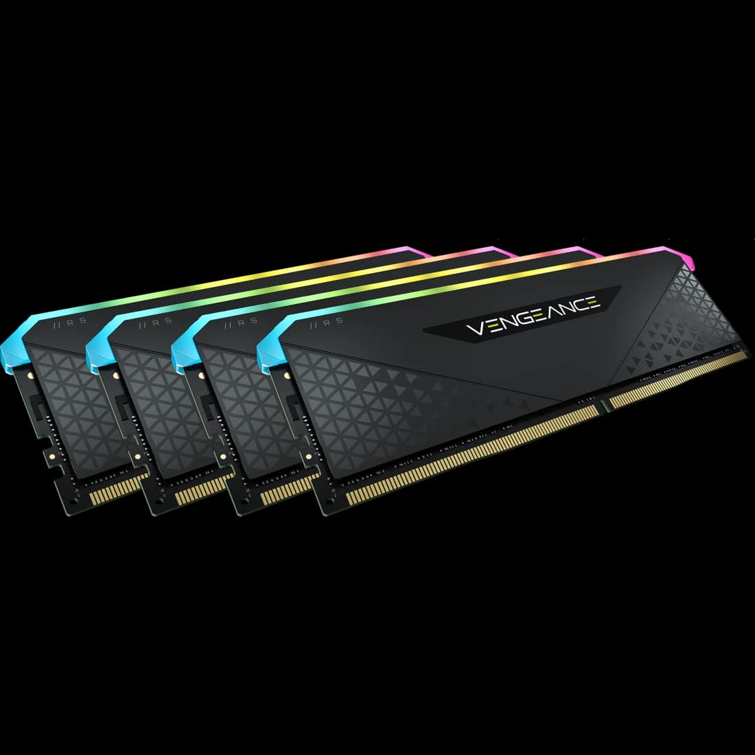 Corsair Vengeance RGB RS 32GB (4x8GB) DDR4 Corsair Vengeance RGB RS 32GB (4x8GB) DDR4 3600MHz CL18 Preto - CMG32GX4M4D3600C18