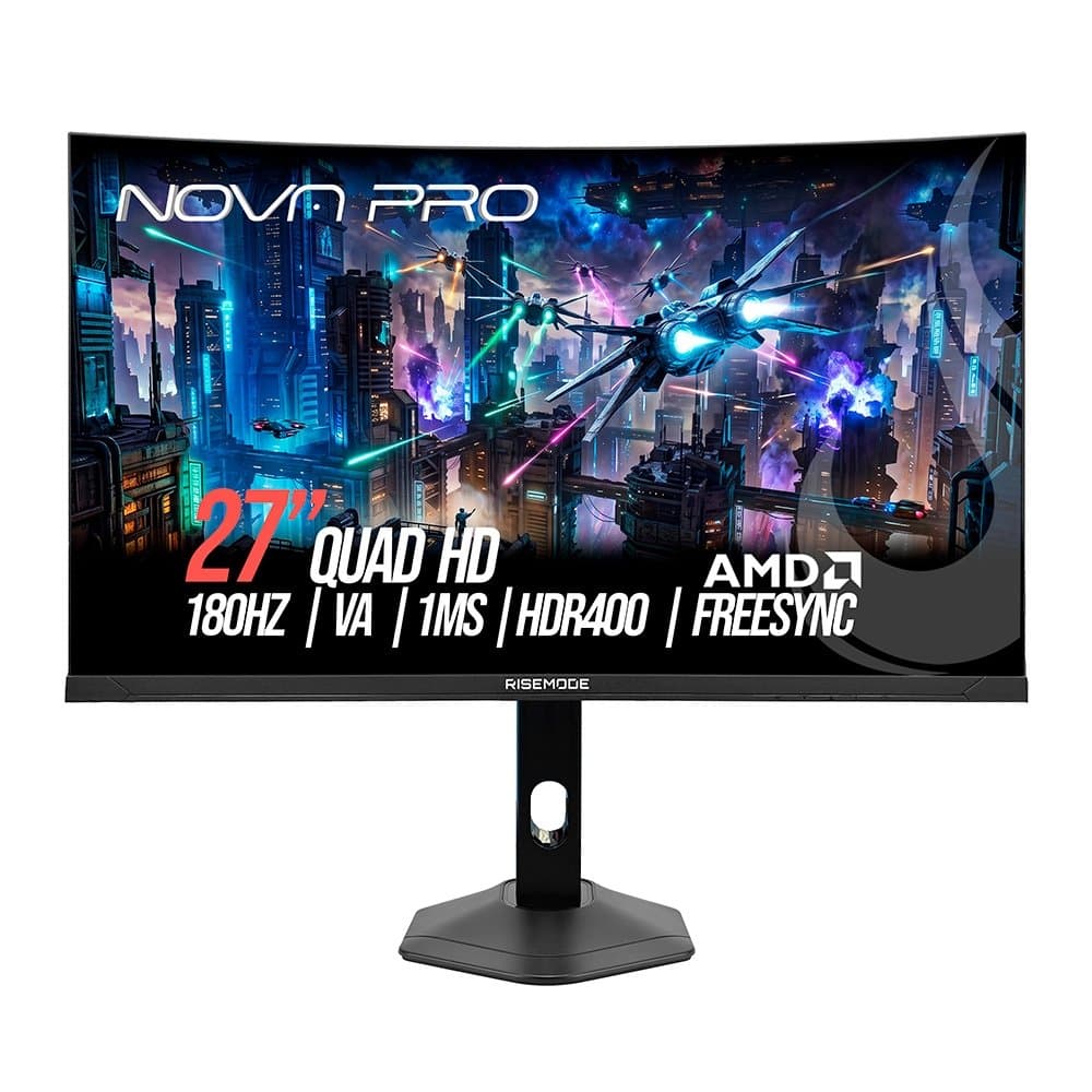 Rise Mode Nova 27" QHD 180Hz VA - RM-MONV01-27C1802K-B Rise Mode Nova 27" QHD 180Hz VA - RM-MONV01-27C1802K-B
