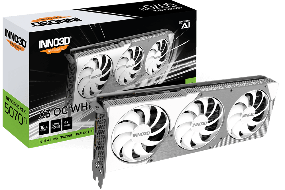 RTX 5070 Ti INNO3D RTX 5070 Ti X3 OC White
