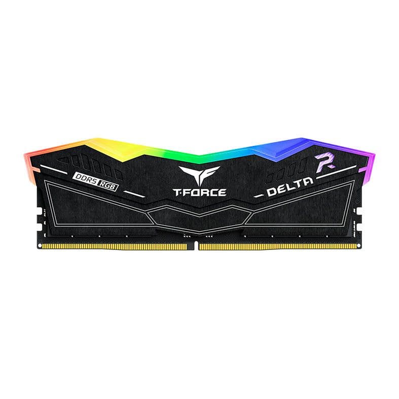 Team Group T-Force Delta RGB 32GB DDR5 Team Group T-Force Delta RGB 32GB (1x32GB) DDR5 6000MHz CL38 Preto - FF3D532G6000HC38A01