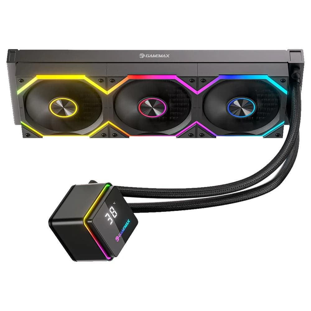 Water Cooler Gamemax Iceburg 360mm ARGB Water Cooler Gamemax Iceburg 360mm ARGB Preto - 360N2WLSBK