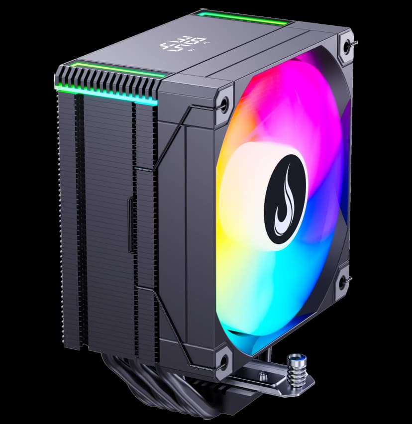 Air Cooler Rise Mode Temp 6 ARGB Preto - RM-ACT6-ARGB-B