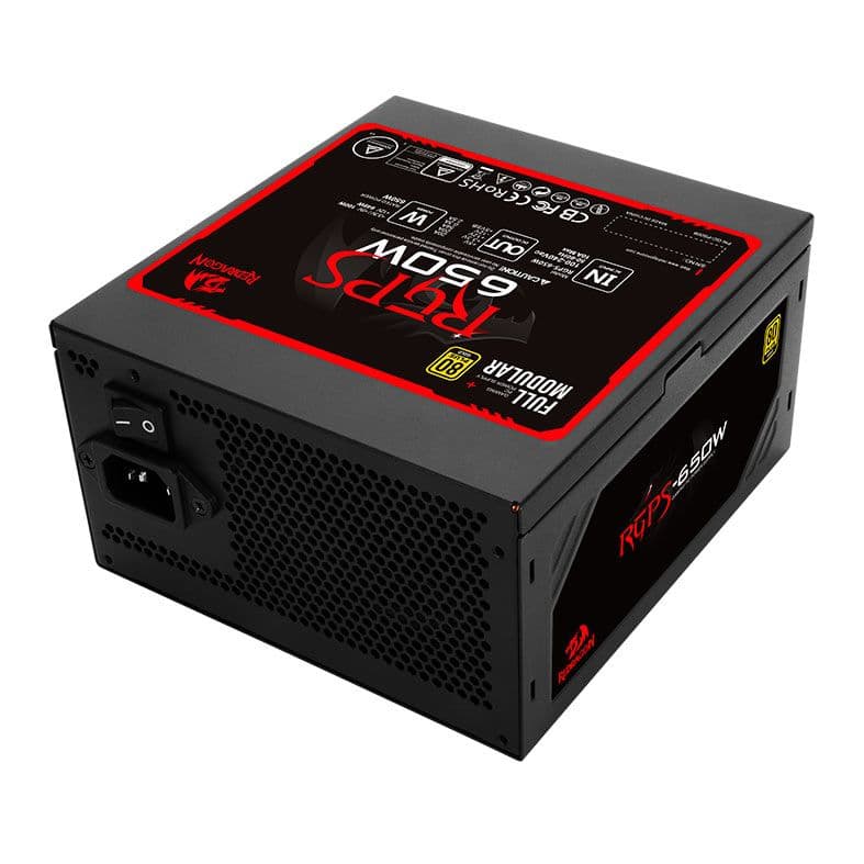 Redragon RGPS 650W 80 Plus Gold Modular - RGPS-650W Redragon RGPS 650W 80 Plus Gold Modular - RGPS-650W