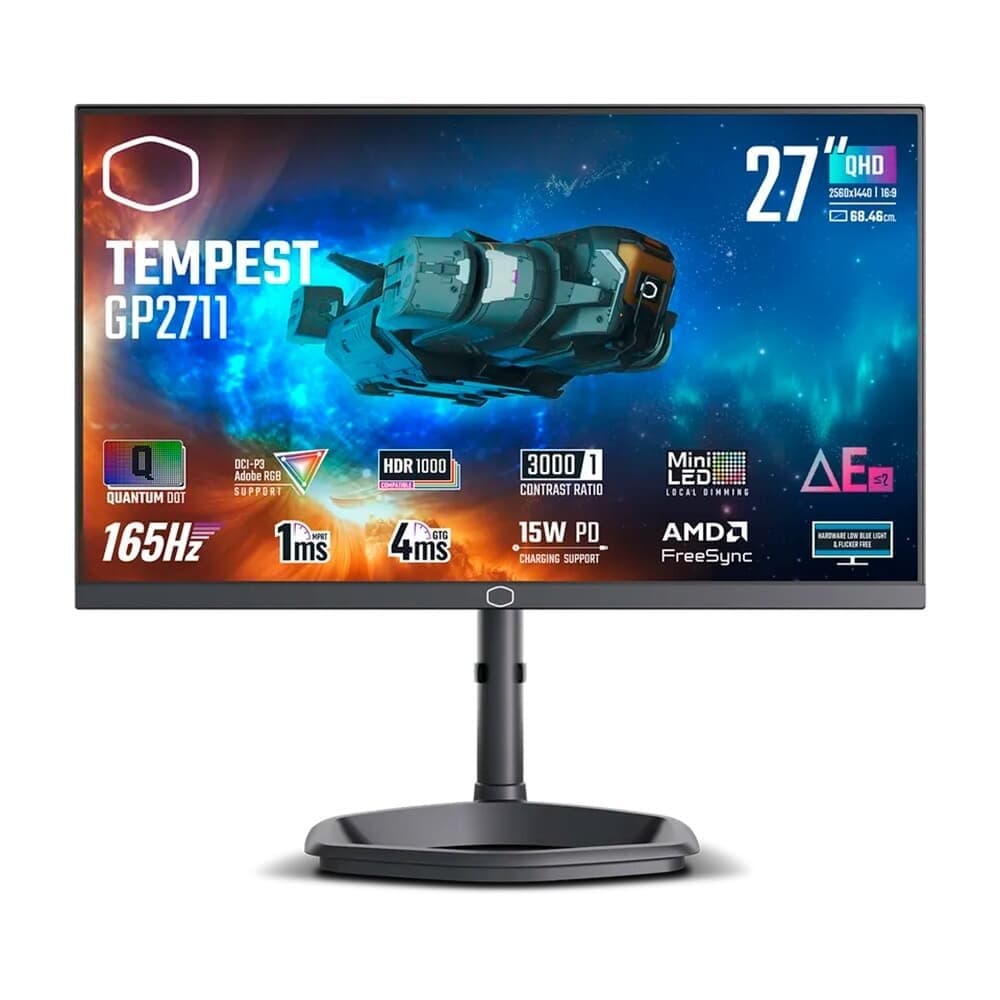 Cooler Master Tempest 27" QHD 165Hz VA - GP2711 Cooler Master Tempest 27" QHD 165Hz VA - GP2711