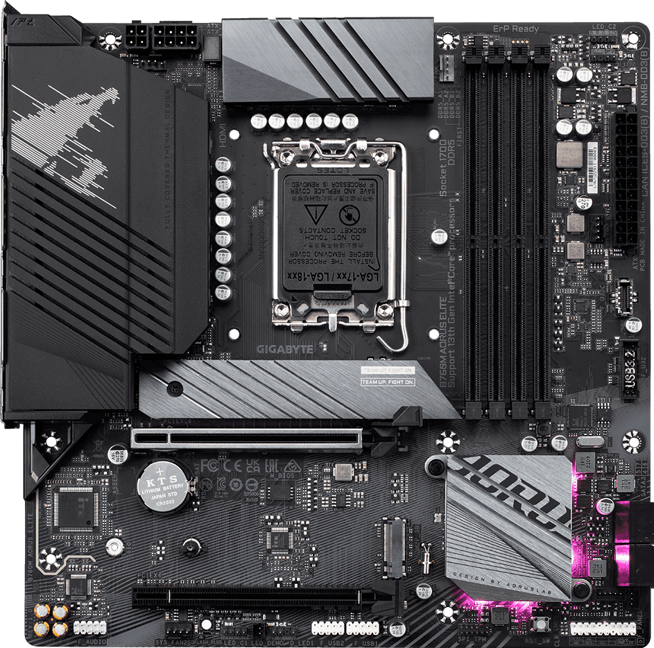 Gigabyte B760M AORUS Elite LGA1700 Micro-ATX DDR5 Gigabyte B760M AORUS Elite LGA1700 Micro-ATX DDR5
