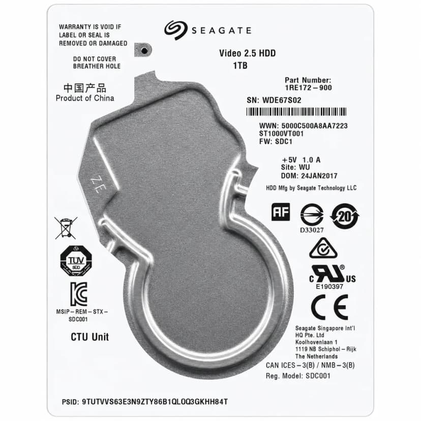 Seagate 1TB HDD SATA III - ST1000VT001